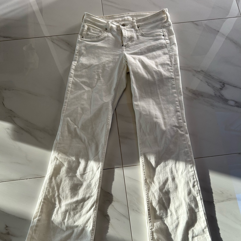 White H&M Women's Flare Jeans